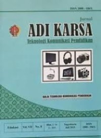Jurnal Adi Karsa: Teknologi Komunikasi Pendidikan
