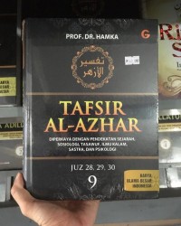 Tafsir Al Azhar Jilid 9: Diperkaya dengan Pendekatan Sejarah, Sosiologi, Tasawuf, Ilmu Kalam, Sastra, dan Psikologi