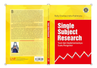 Single Subject Research